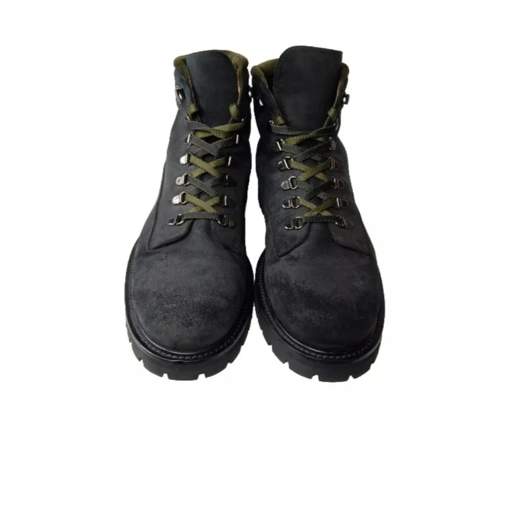 Mr PorterJacques Shearling-Lined Waxed-Suede Boots Men's Size 12 Mr. P.